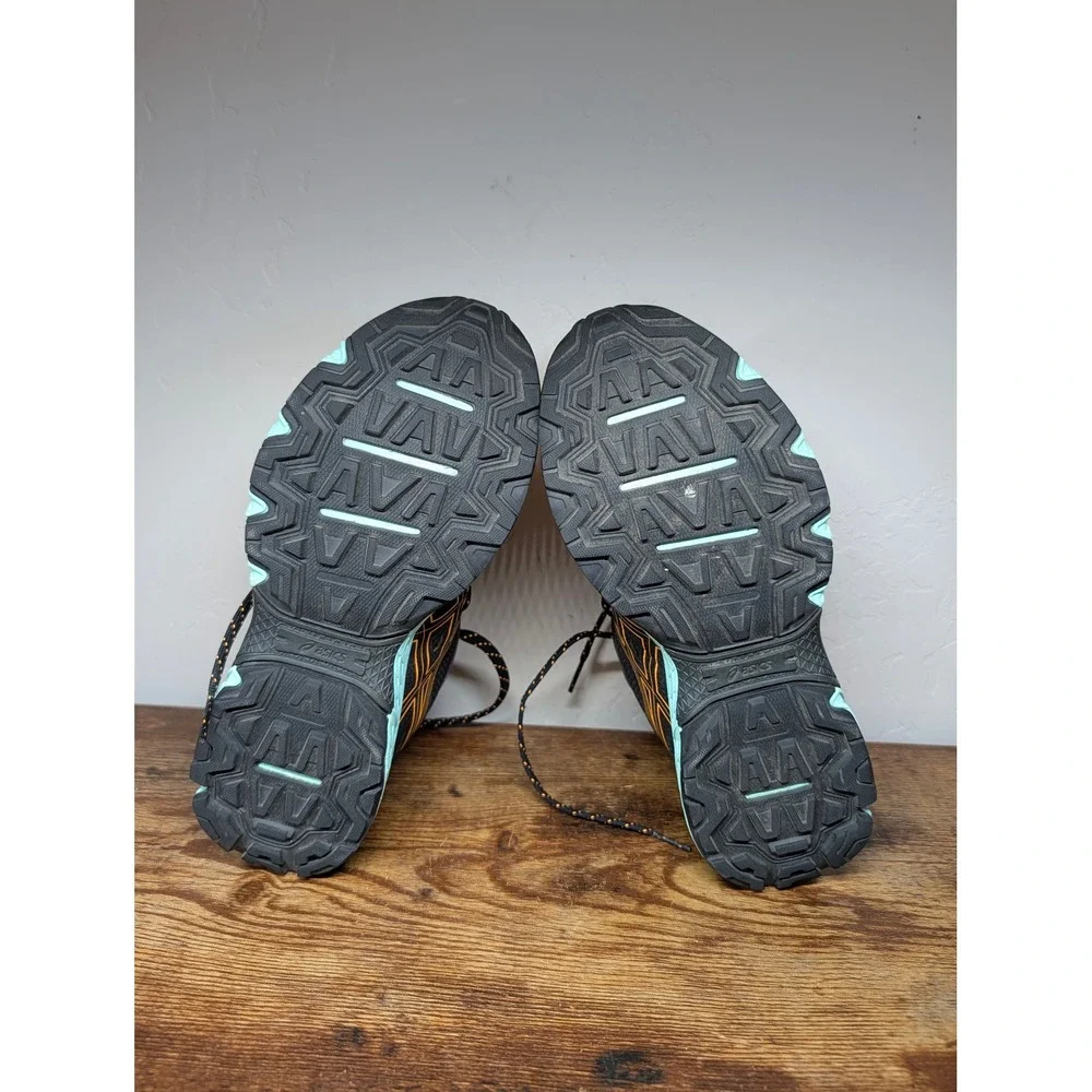 Asics Gel-Venture 7 Womens Trail Running Shoes Grey Orange Blue Size 8